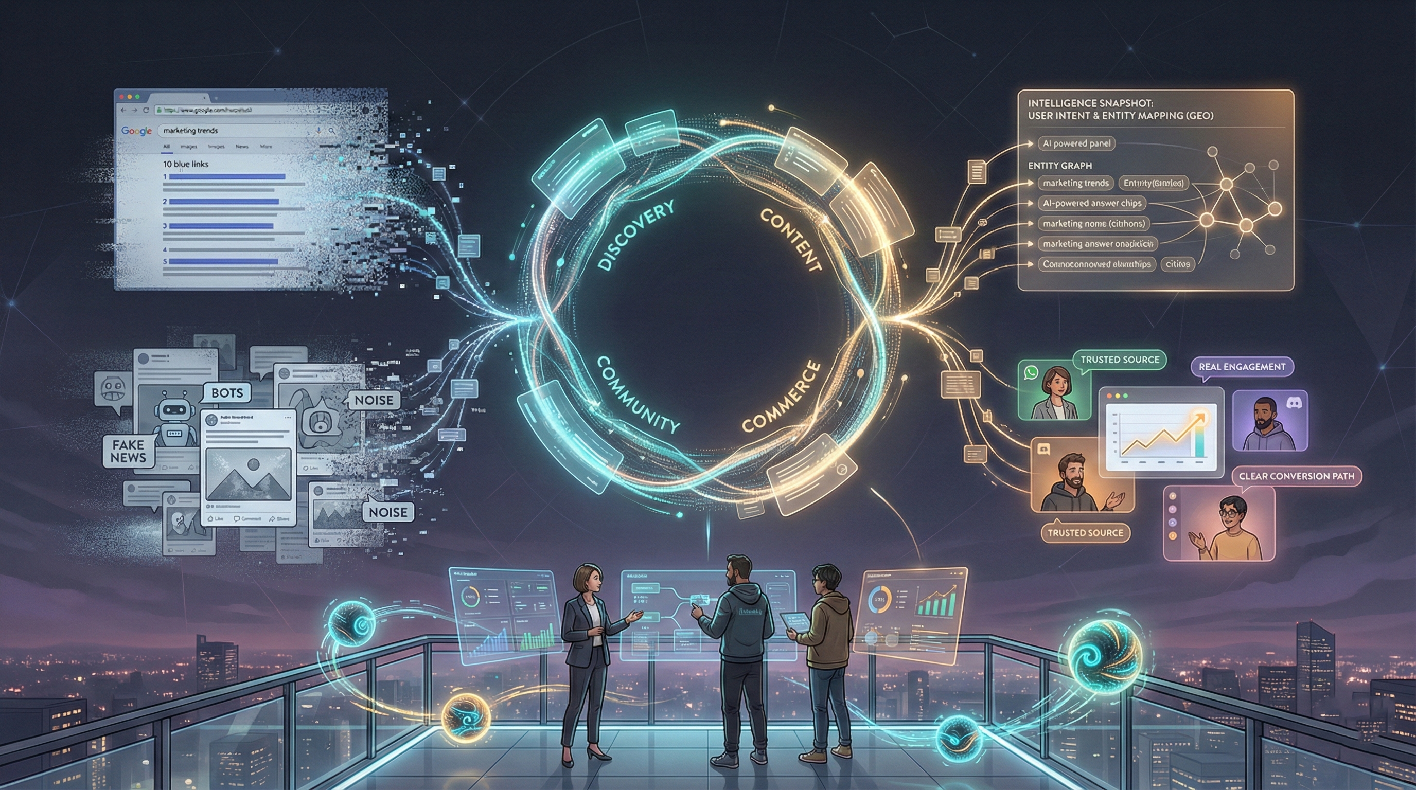 Featured image for From Campaigns to Intelligence Ecosystems: How AI Is Rewiring Marketing in 2026