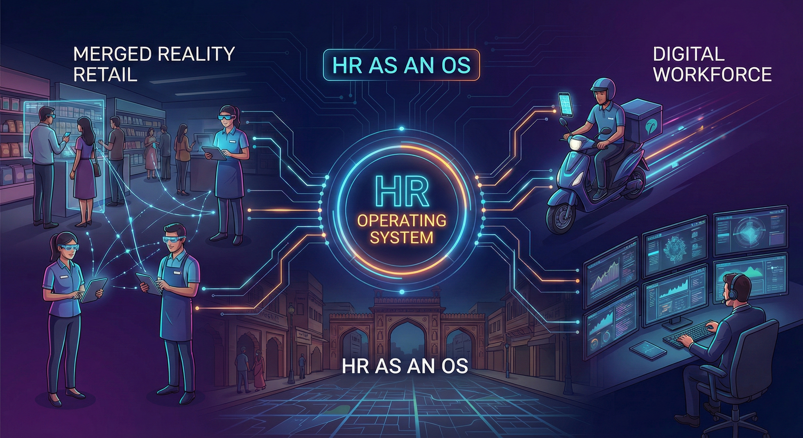 Why HR in Indian retail has become a distributed systems problem — and how composable architectures, APIs, and agentic systems are redefining workforce scale, productivity, and ROI.